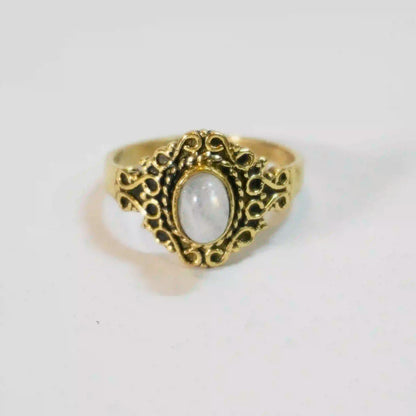 Moonstone Mughal Ring