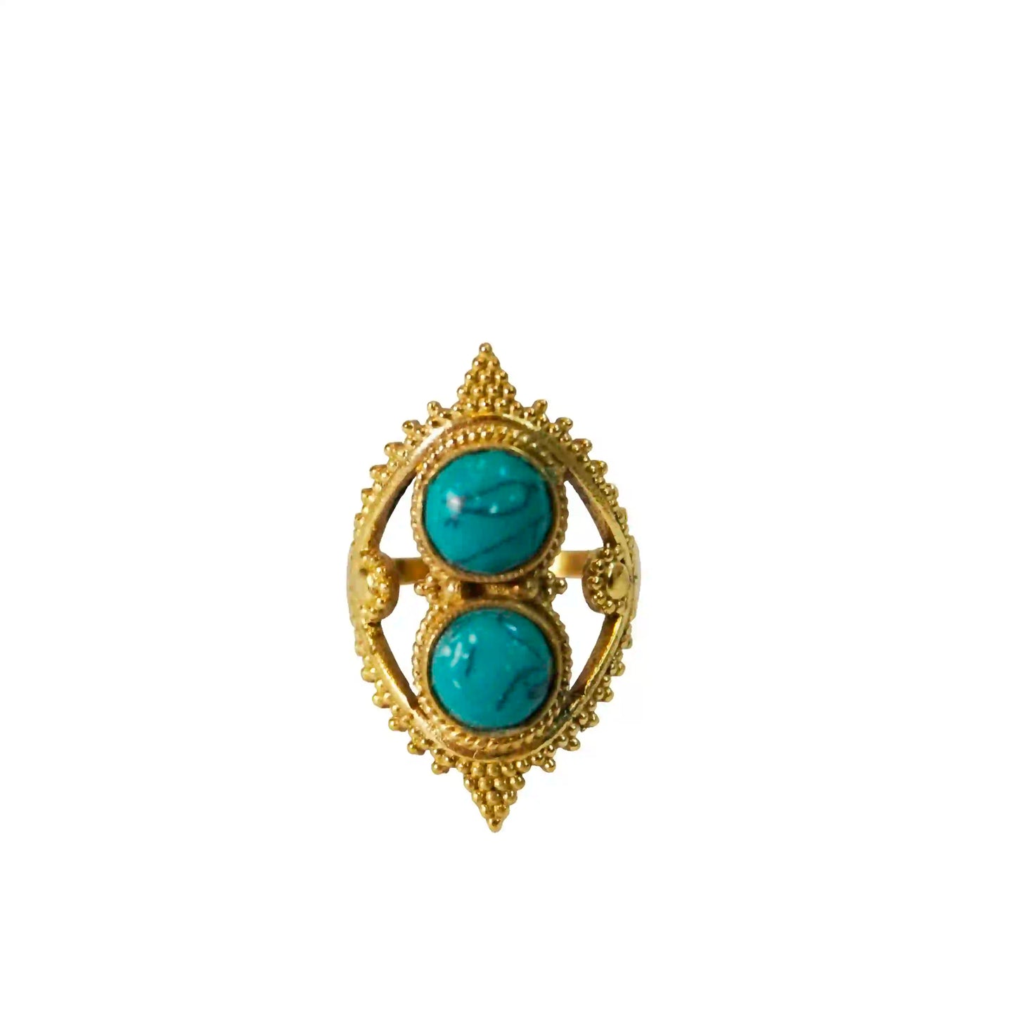 Turquoise Padma Ring