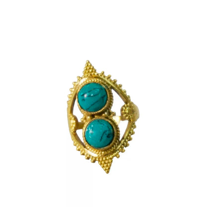 Turquoise Padma Ring