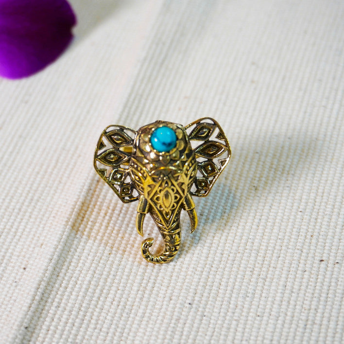 Turquoise Elephant Ring