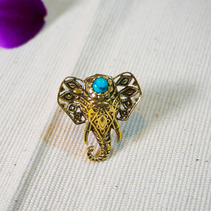 Turquoise Elephant Ring