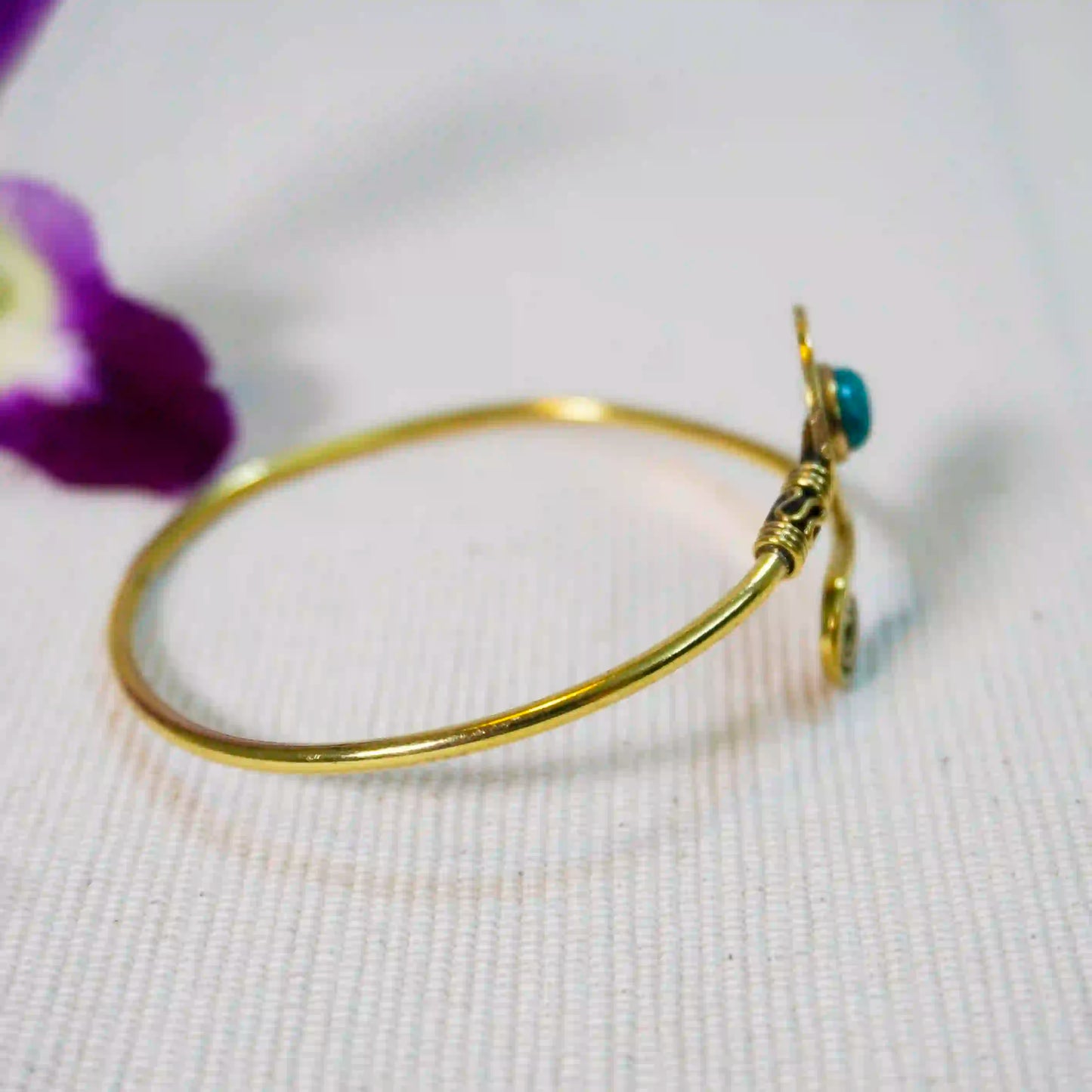 Turquoise Spiral Cuff