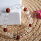 Clear Quartz Rudraksha Bracelet