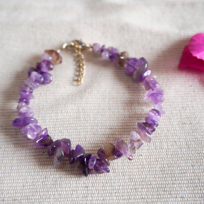 Amethyst  Soft Balance Bracelet