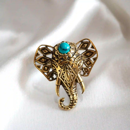 Turquoise Elephant Ring