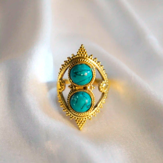 Turquoise Padma Ring