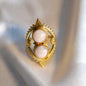 Moonstone Padma Ring