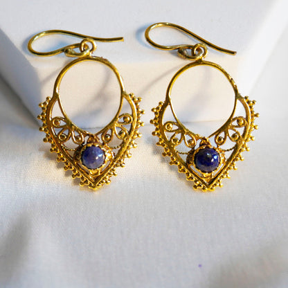 Lapis Celeste Earring