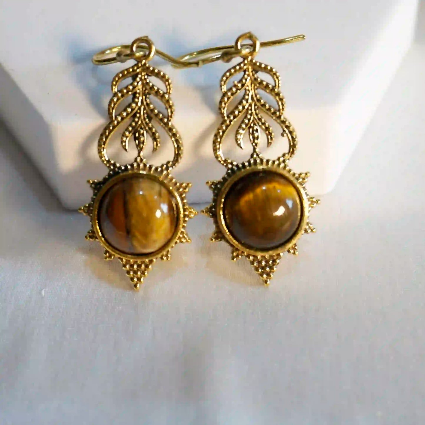Tiger Eye Grace Earrings