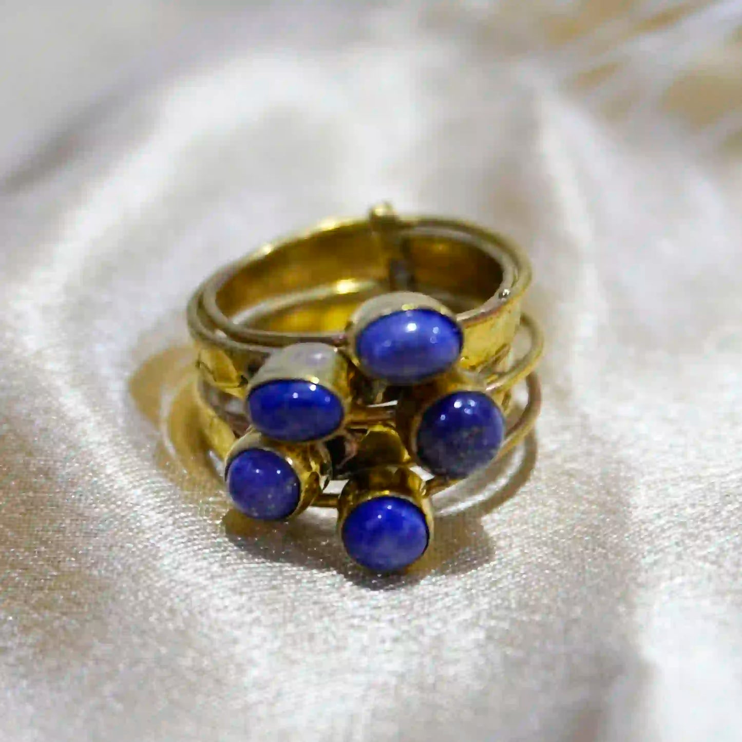 Lapis Cluster Ring