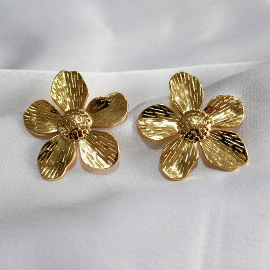 Bold Bloom Studs Earrings
