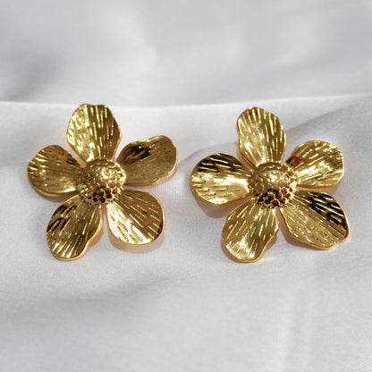 Bold Bloom Studs Earrings