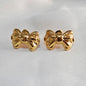 Golden Bow  Anti Tarnish Earrings