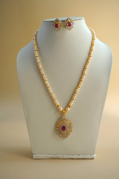 Real PearlNecklace Set