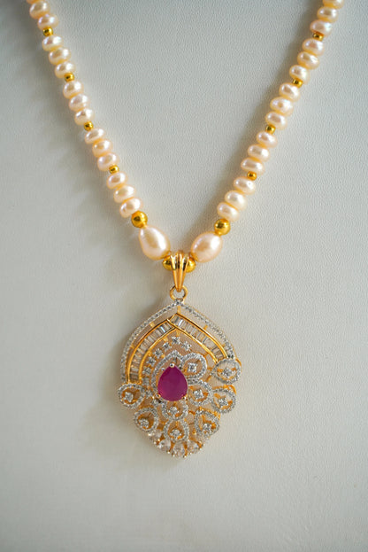 Real PearlNecklace Set