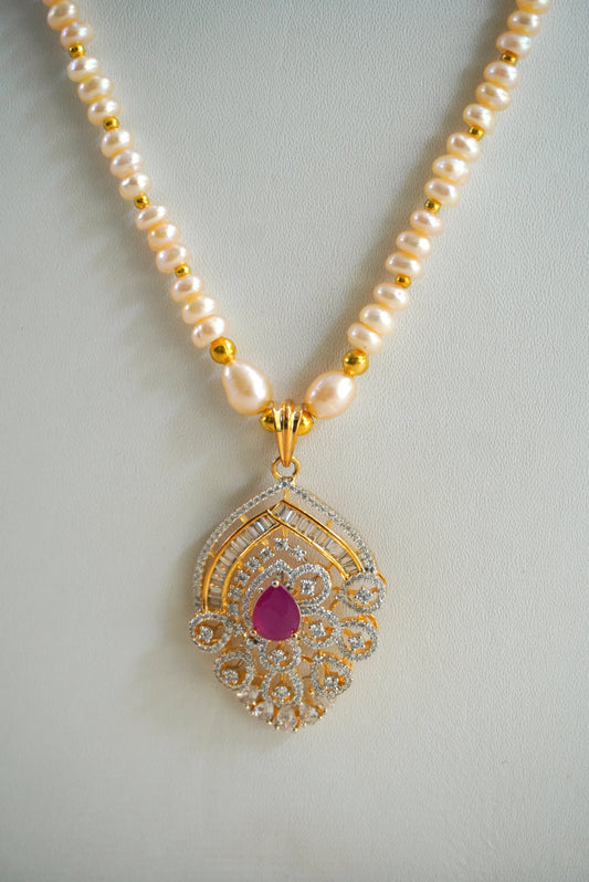 Real PearlNecklace Set