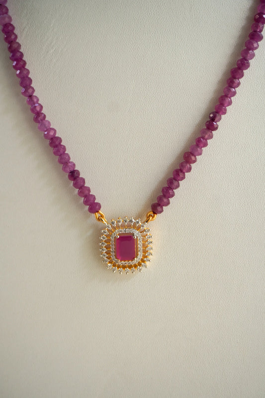 Noor Ruby Necklace Set