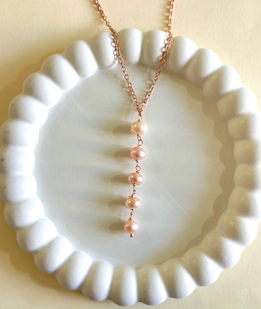 Pink Pearl Necklace