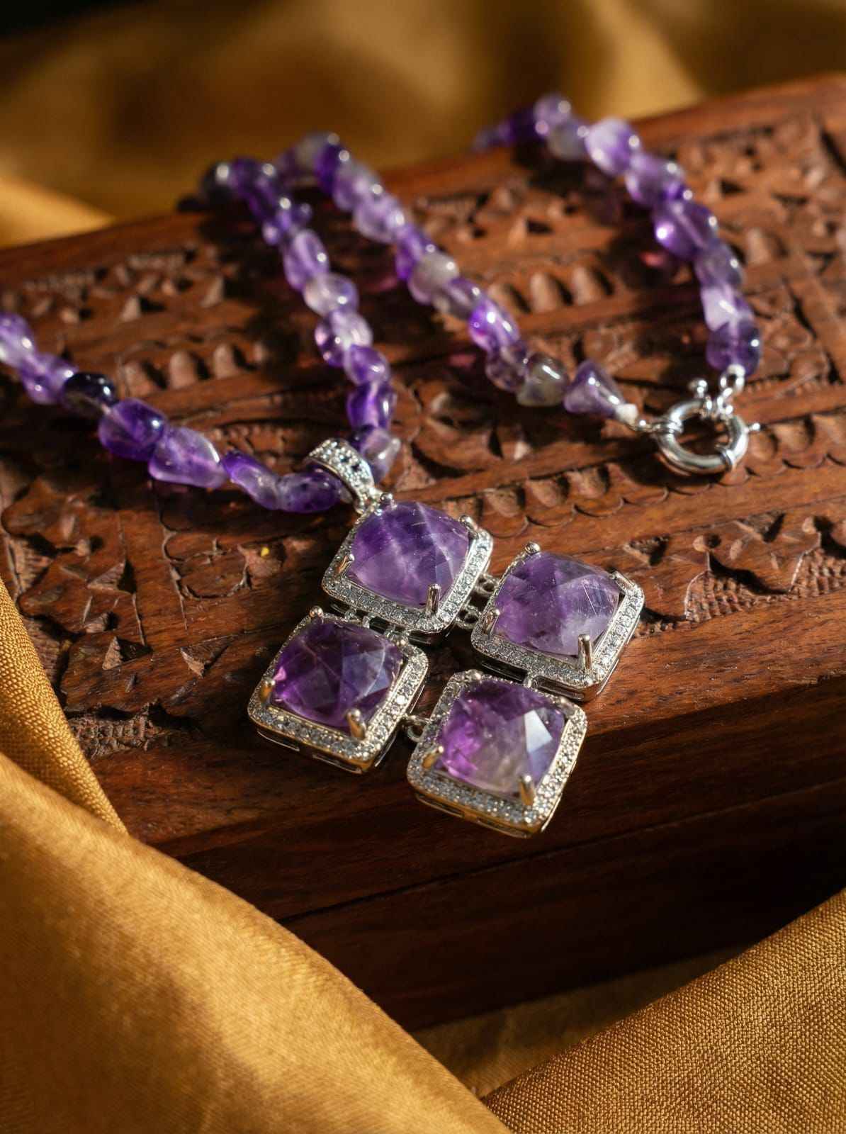 Amethyst Statement Necklace