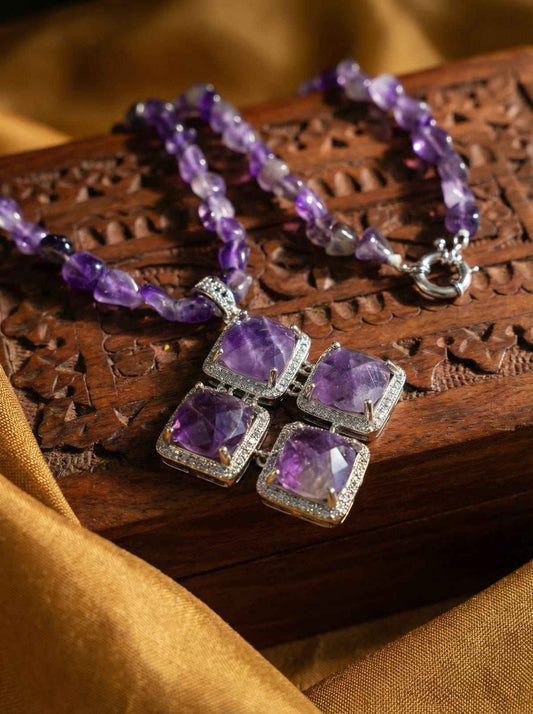 Amethyst Statement Necklace