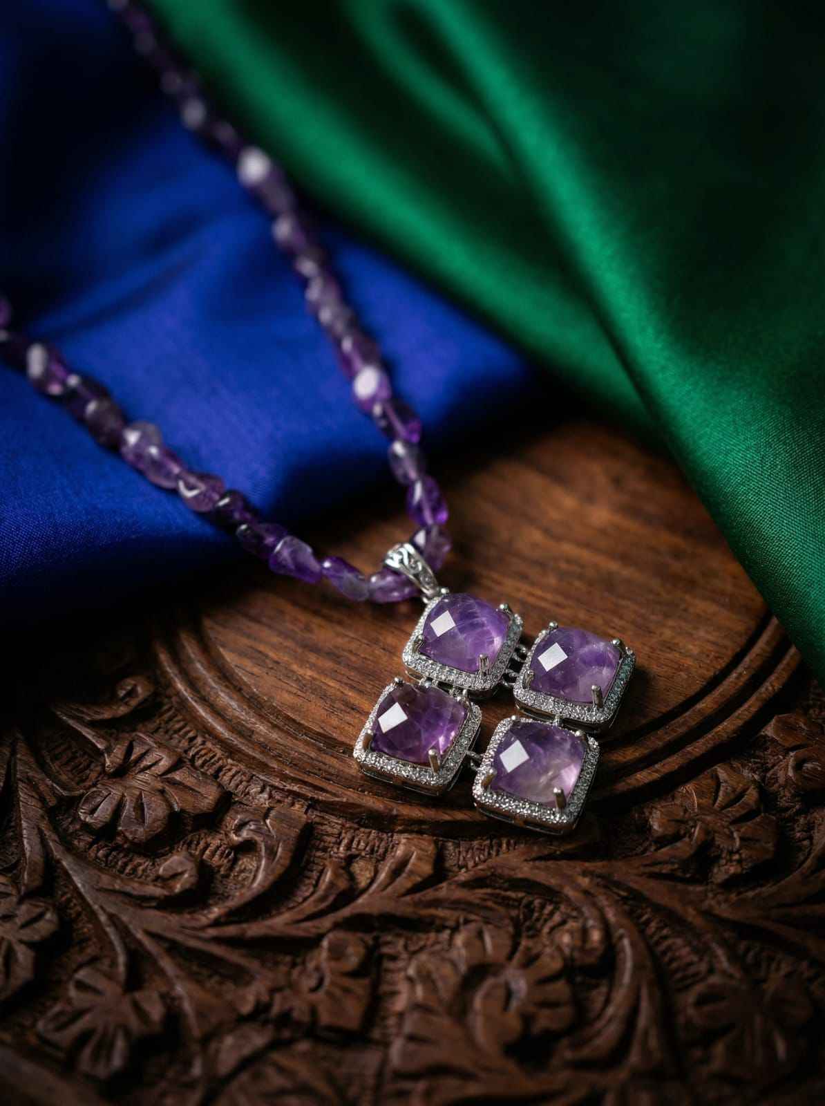 Amethyst Statement Necklace
