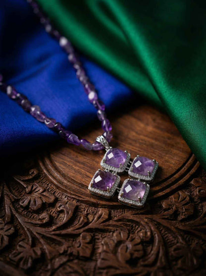 Amethyst Statement Necklace