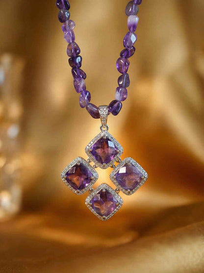Amethyst Statement Necklace
