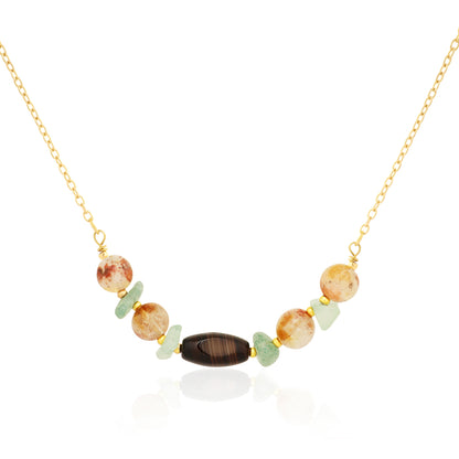 Citrine & Green Aventurine Power Necklace