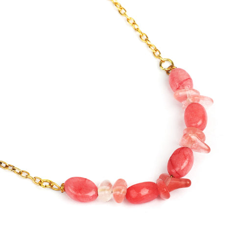 Rose Quartz Pure Heart Necklace