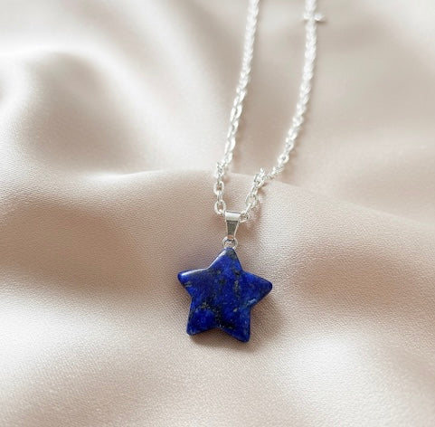 Lapis Star Necklace