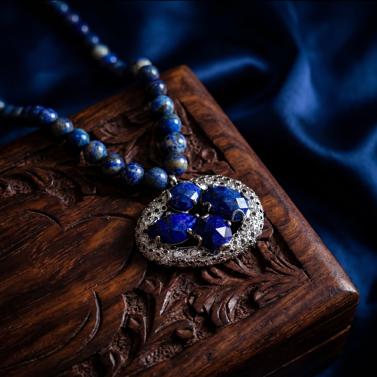 Lapis Lazuli Statement Necklace