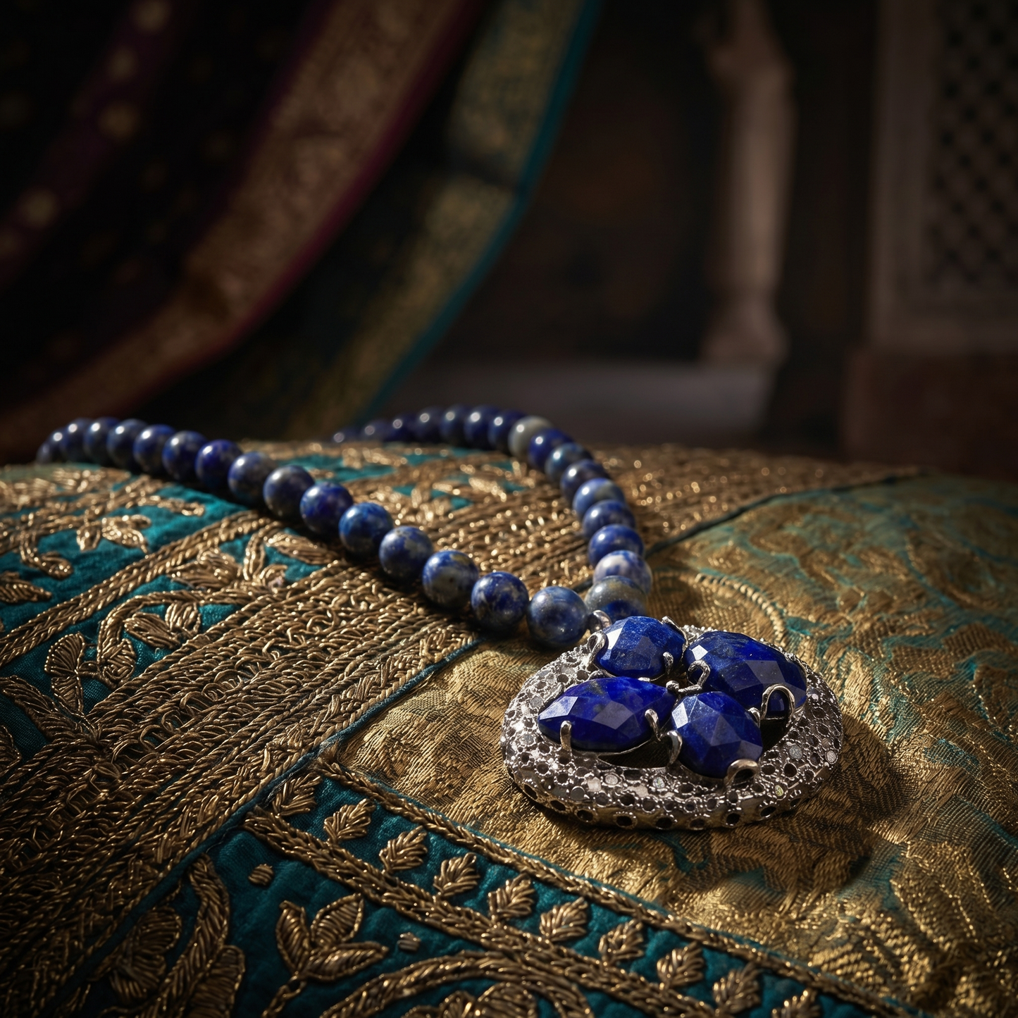 Lapis Lazuli Statement Necklace