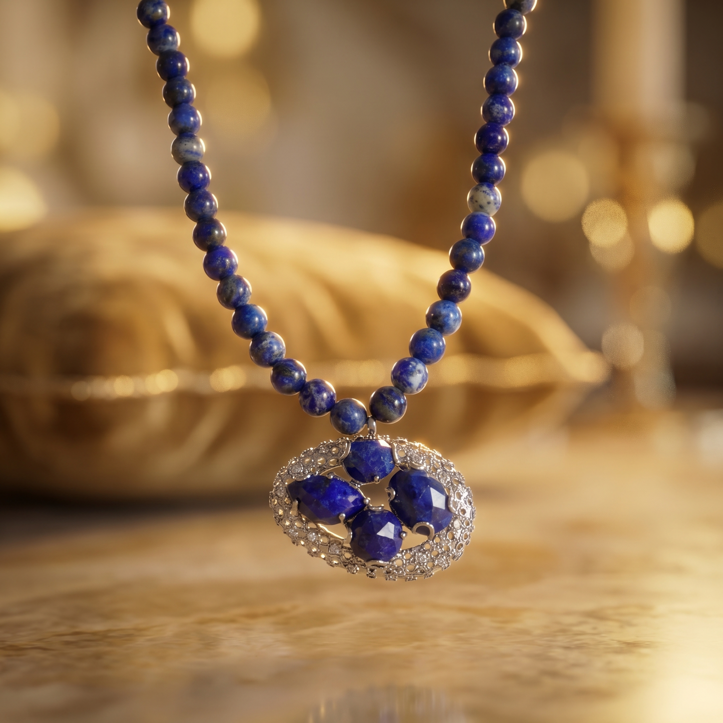 Lapis Lazuli Statement Necklace