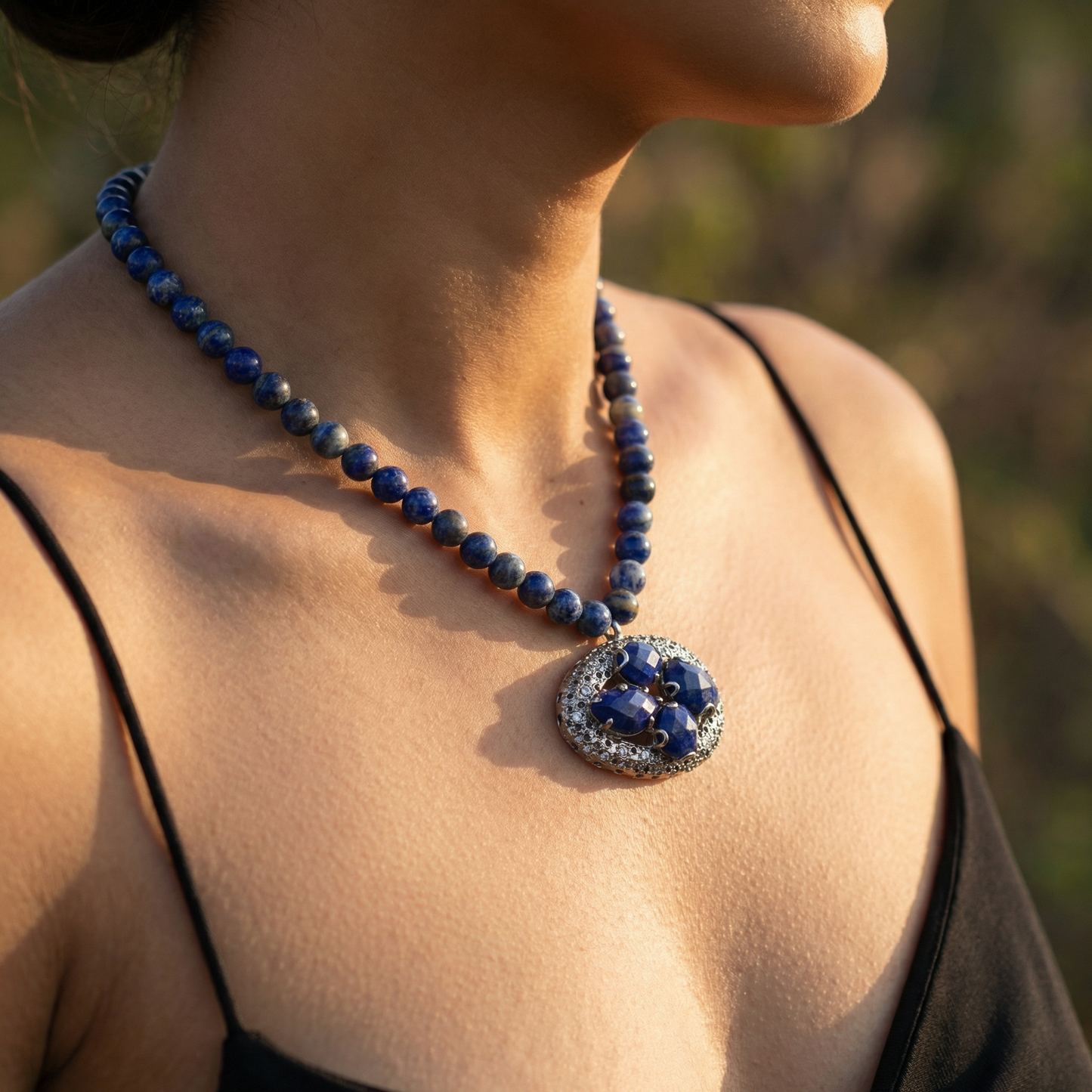 Lapis Lazuli Statement Necklace