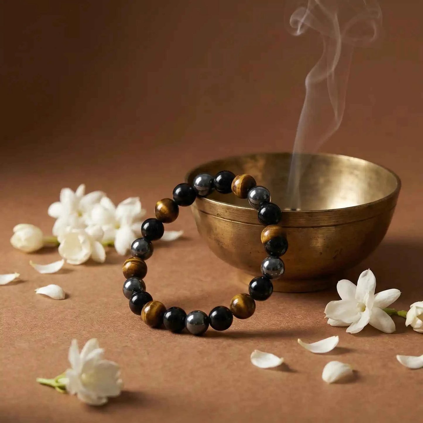 Triple Protection Bracelet | Tiger Eye, Hematite & Sulemani Hakik