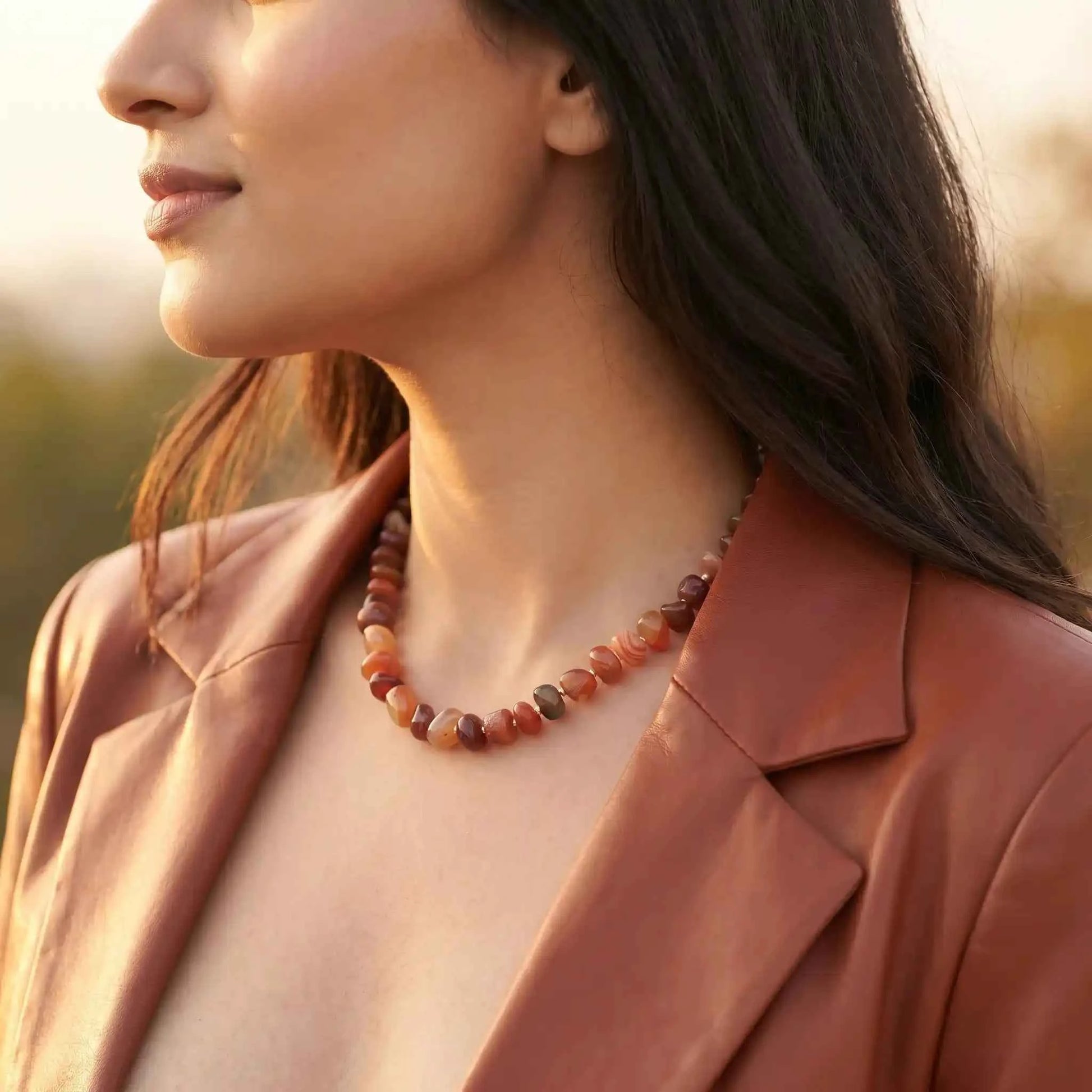 Amber Stone Necklace