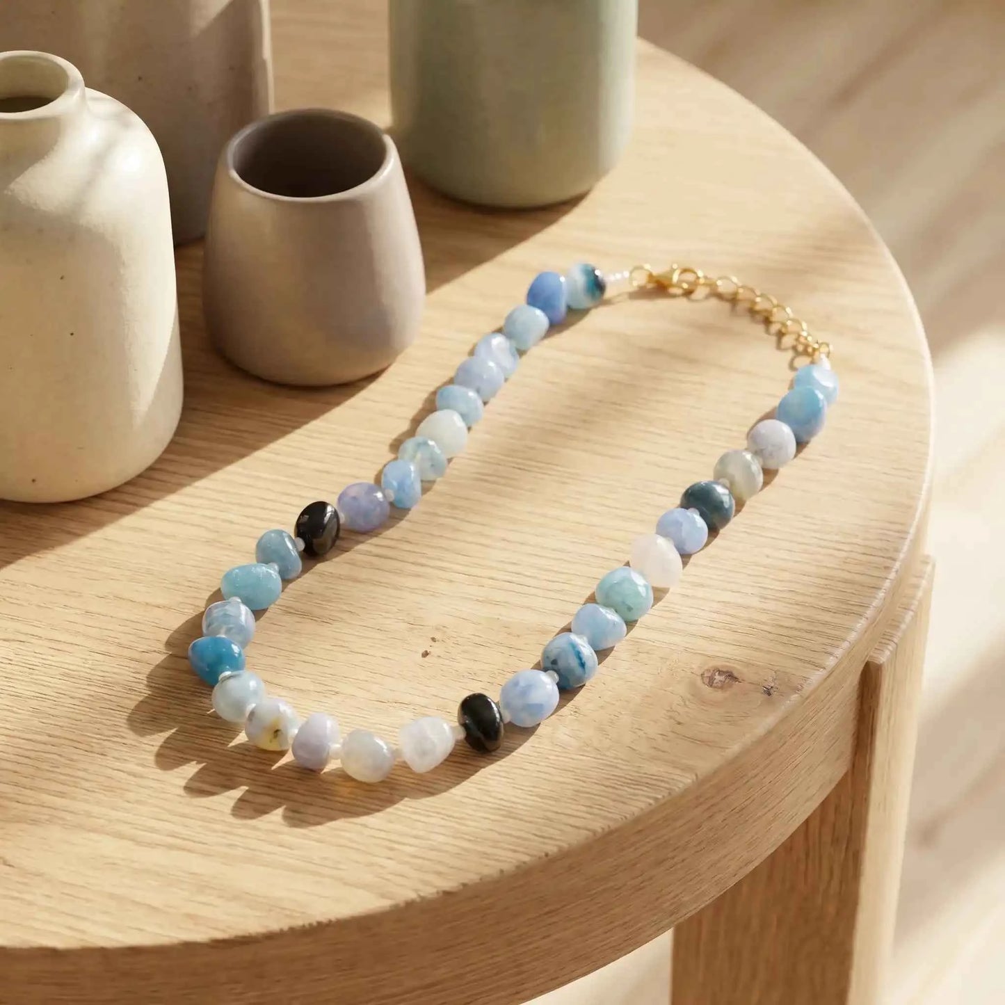 Ocean Mist Agate Necklace