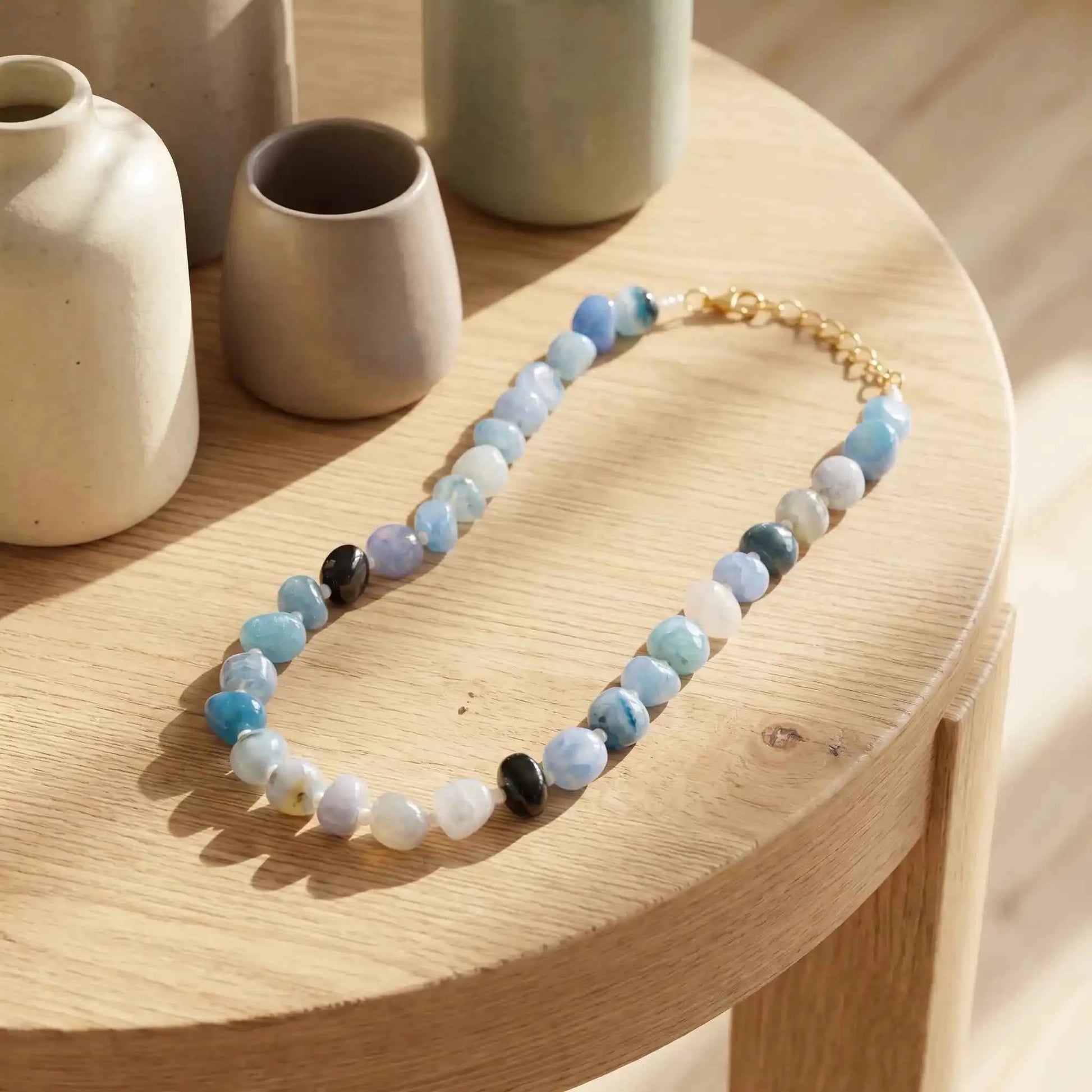 Ocean Mist Agate Necklace