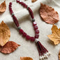 Ruby Onyx Tassel Necklace