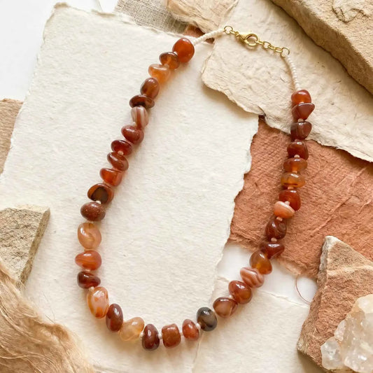 Amber Stone Necklace