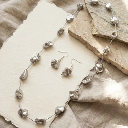 Luna Silver Necklace Set