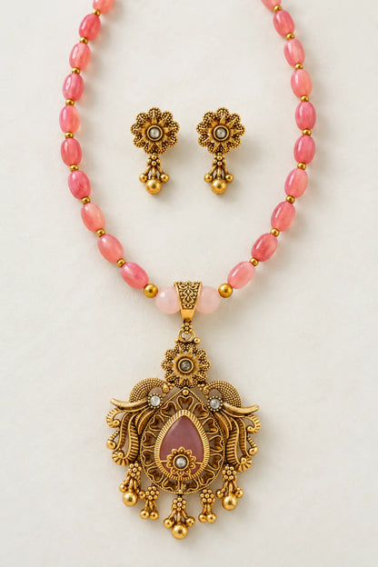 Gulabi Riwaayat Necklace Set