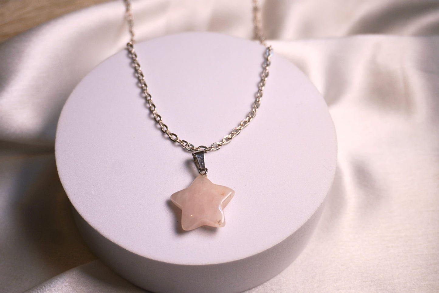 Rose Quartz Star Necklace