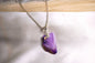 Purple Druzy Necklace